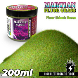 Martian Fluor Grass 4–6 mm – modelársky posyp Grinch Green (200 ml)