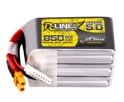 GENS ACE LIPO TATTU R-Line FPV serie - 6S 850mAh 22,2V 6S1P (150C) Version 5.0