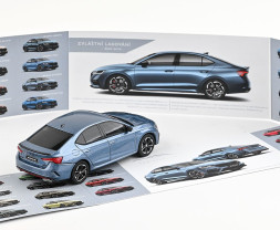 1:43 Škoda Octavia IV RS (2020) – šedá Satin metalíza