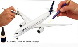 Súprava farieb Revell Aqua Color 36203 – Modern Airliner (8× 18 ml)