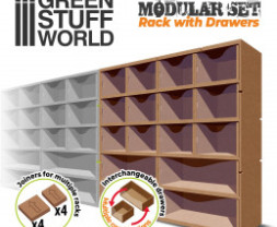 Modular Rack with Drawers – modulárny organizér so 16 zásuvkami (vertikálne)