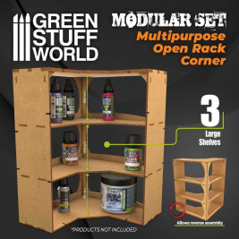 Multipurpose Open Rack – modulárny viacúčelový organizér (rohový)