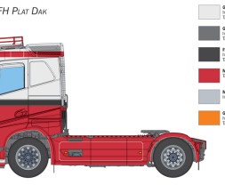 1:24 Volvo FH Plat Dak