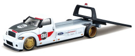 1:64 Maisto Elite Transports Flatbed & Ford GT H.E. White No.98