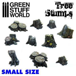 Resin Small Tree Stumps – resinové pne (10 ks)