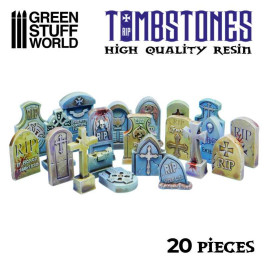 Resin Gravestones Resin Set – resinové náhrobné kamene (20 ks)
