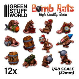 Resin Set Bombs Rits – resinové krysy s náložami (12 ks)