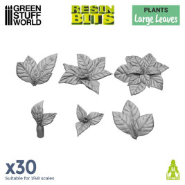 3D Printed Set Large Leaves – 3D tlačené veľké rastliny (30 ks)