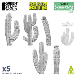 3D Printed Set Saguaro Cactus XL – 3D tlačený kaktus Saguaro XL (5 ks)