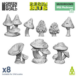3D Printed Set Wild Mushrooms XL – 3D tlačené divoké huby XL (8 ks)