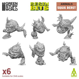 3D Printed Set Squig Beasts – 3D tlačené Squig Beasts (6 ks)