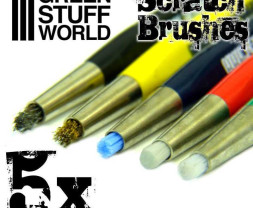 Scratch Brush Pens – čistiace a patinovacie perá so štetinkami (5 ks)