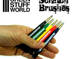 Scratch Brush Pens – čistiace a patinovacie perá so štetinkami (5 ks)
