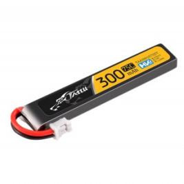 Gens Ace LiPo Tattu Serie - 1S 300mAh 3.8V 75C 1S1P 1.14Wh Lipo Battery Pack with JST plug for micro drones