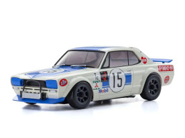 Mini-Z AWD Nissan Skyline 2000GT-R KPGC10 Racing 72 No.15 Blue s vysielačom KT-531P