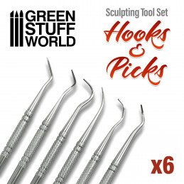 Hook and Pick Tool Set – zahnuté nátroje (6 ks)