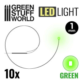 LED dióda zelená 1mm (10 ks)