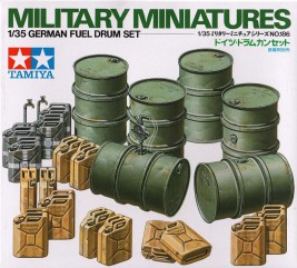 1:35 Military Miniatures German Fuel Drum Set