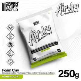 Air Dry Foam Clay – modelovacia hmota biela (250 g)