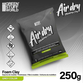 Air Dry Foam Clay – modelovacia hmota šedá (250 g)