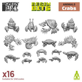 3D Printed Set Crabs – 3D tlačenie kraby (16 ks)