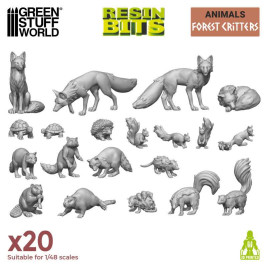3D Printed Set Forest Animals – 3D tlačené lesné zvieratá (20 ks)