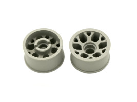 Marka Racing 1:28 Mini-Z 2WD CNC Delrin Flanged Rear Wheel 11x20mm +1 Offset (Light Grey)