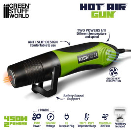 Teplovzdušná pištoľ Green Stuff World 450W