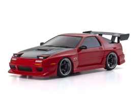 Kyosho Mini-Z AWD: Savanna Mazda RX7 FC3S Red w/ Aero (Red)
