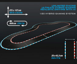 Autodráha Carrera Hybrid – Devil Drivers, dĺžka 6,09 m