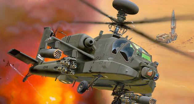 Náhľad produktu - 1:144 AH-64D Longbow Apache
