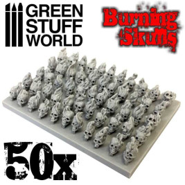 Resin Burning Skulls – resinové horiace lebky (50 ks)