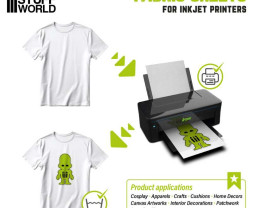 Inkjet Cotton Hotmelt Fabric Sheet A4 (5 ks)