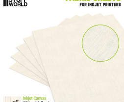 Inkjet Canvas Adhesive Fabric Sheet Beige A4 (5 ks)