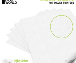 Inkjet Cotton Adhesive Fabric Sheet White A4 (5 ks)