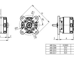 AXI 2212/12 V3 striedavý motor