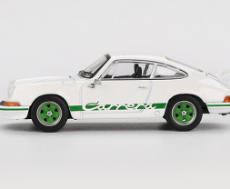 1:64 Porsche 911 Carrera RS 2.7 Grand Prix White with Green Liver