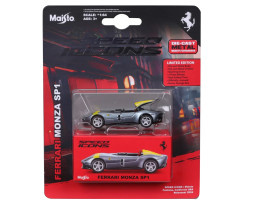 1:64 Maisto Speed Icons Ferrari Monza SP1 (Silver/Yellow)