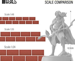 Miniature Bricks – keramické tehly červené 1:24 (800 ks)