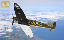 1:72 Supermarine Spitfire Mk I RAF No.222 Sqn, P9443, Douglas Bader, RAF Hornchurch, England, Battle of Britain 1940