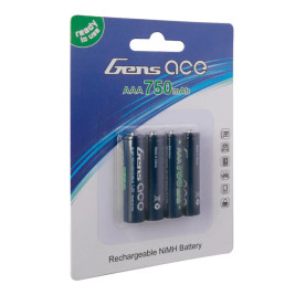 Gens Ace 800mAh 1,2V AAA NiMH Cells (4 ks)