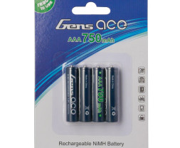 Gens Ace 800mAh 1,2V AAA NiMH Cells (4 ks)