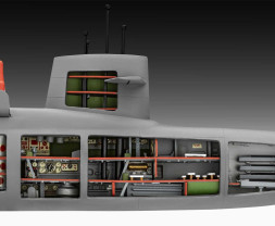 1:253 S.S.B. Abraham Lincoln w/ Interior