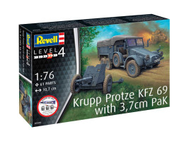 1:76 Krupp Protze KFZ 69 with 3,7cm Pak (Starter Kit)