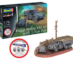 1:76 Krupp Protze KFZ 69 with 3,7cm Pak (Starter Kit)