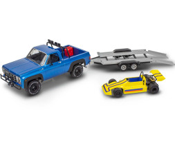 1:25 ´78 Chevy Off-Road 4x4 with Malibu Grand Prix Virage & Trailer 