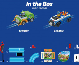 Autodráha Carrera 1. First – Tlapková patrola, dĺžka 2,4 m