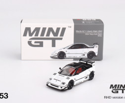 1:64 Mazda AZ-1 Liberty Walk LB40 White 2024 Tokyo Auto Salon