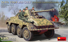1:35 Sd.Kfz.234/4 Schwerer Panzerspähwagen 7.5cm w/ Crew