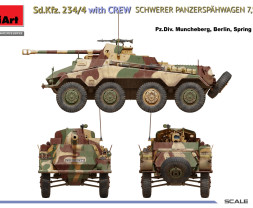 1:35 Sd.Kfz.234/4 Schwerer Panzerspähwagen 7.5cm w/ Crew
